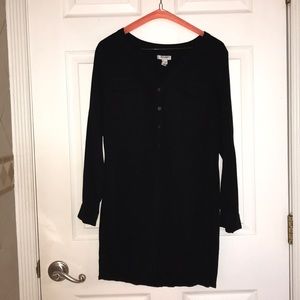 Black Buttoned Down Dress